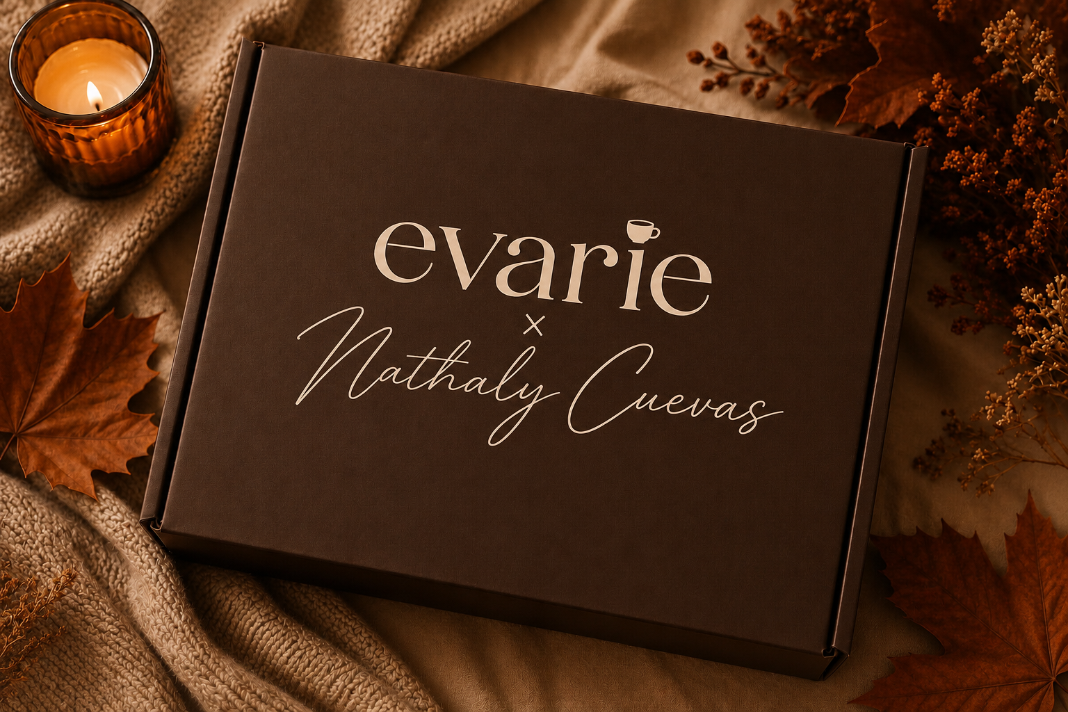 Evarie x Nathaly Cuevas fall collection packaging
